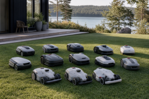 Flera robotgräsklippare jämförs i vårt test