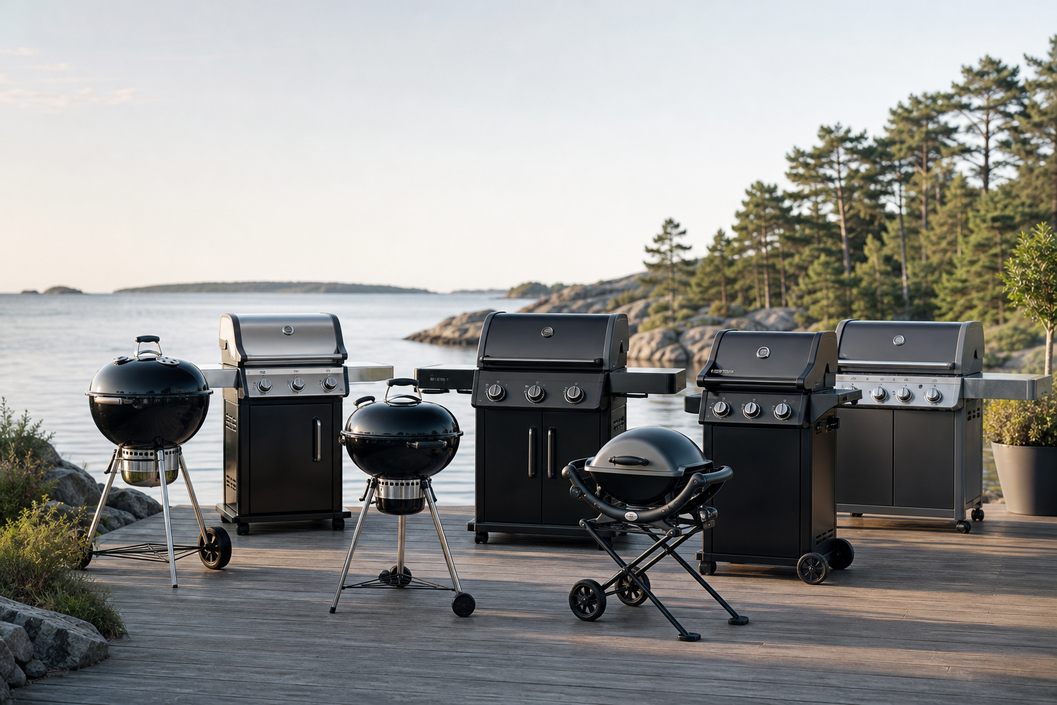 Flera grill jämförs i vårt test